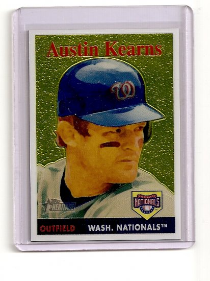 2007 Topps Heritage Chrome Austin Kearns card# THC20 serial #'d 1091/1958