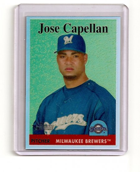 2007 Topps Heritage Refractor Jose Capellan card# THC46 serial #'d 010/558