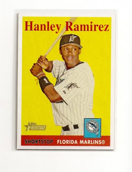 2007 Topps Heritage Hanley Ramirez card# 108 - Marlins