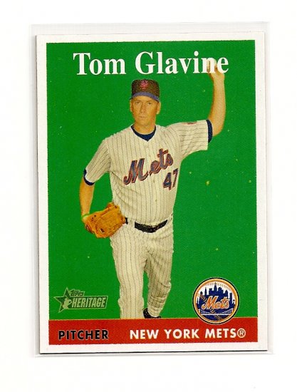 2007 Topps Heritage Tom Glavine card# 270 - Mets