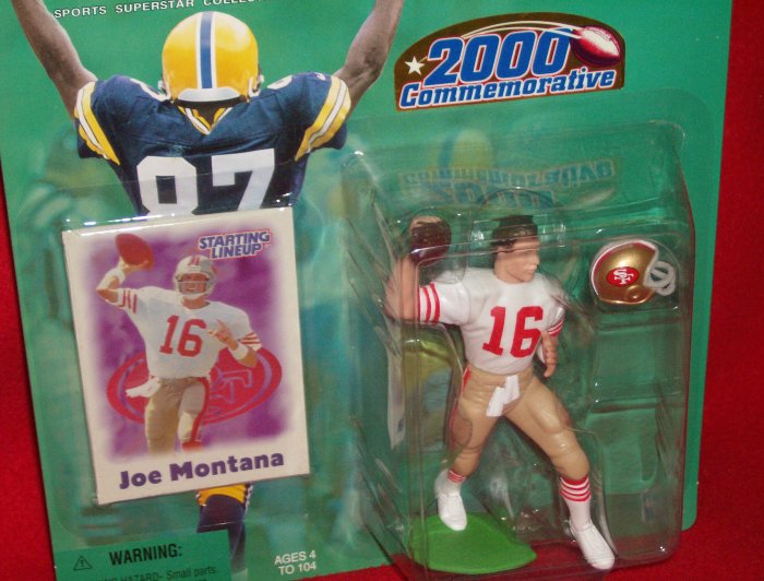 2000 Hasbro Starting Lineup Joe Montana Commemorative - 49ers