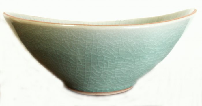 CELADON JADE BOWL (BOAT SHAPED)