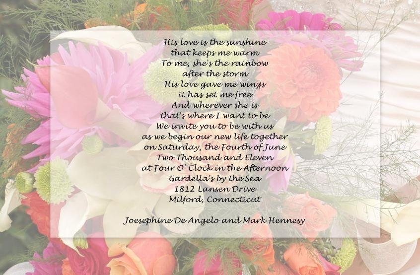 Tropical Flowers Wedding Invitations