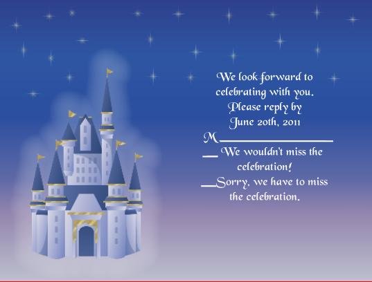 Fairytale 1 rsvp cards