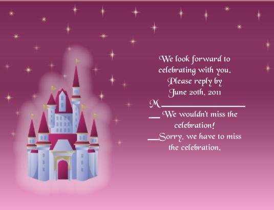 Fairytale2 rsvp cards