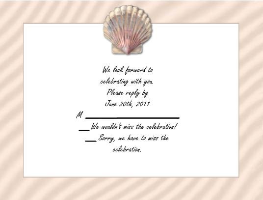 Shell rsvp cards