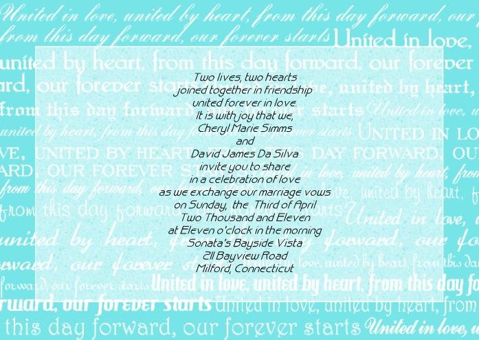 United in Love Wedding Invitation (color matchable)
