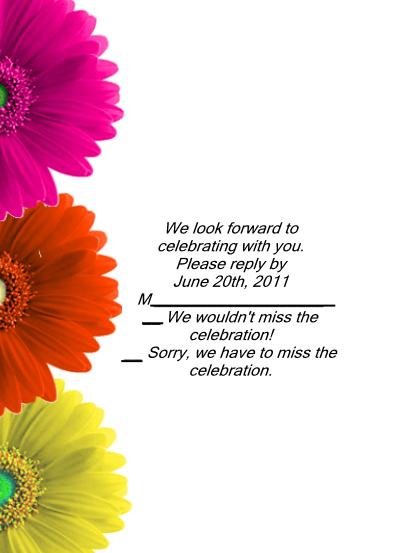 Gebrera Daisies rsvp