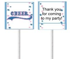 Cheerleading lollipop