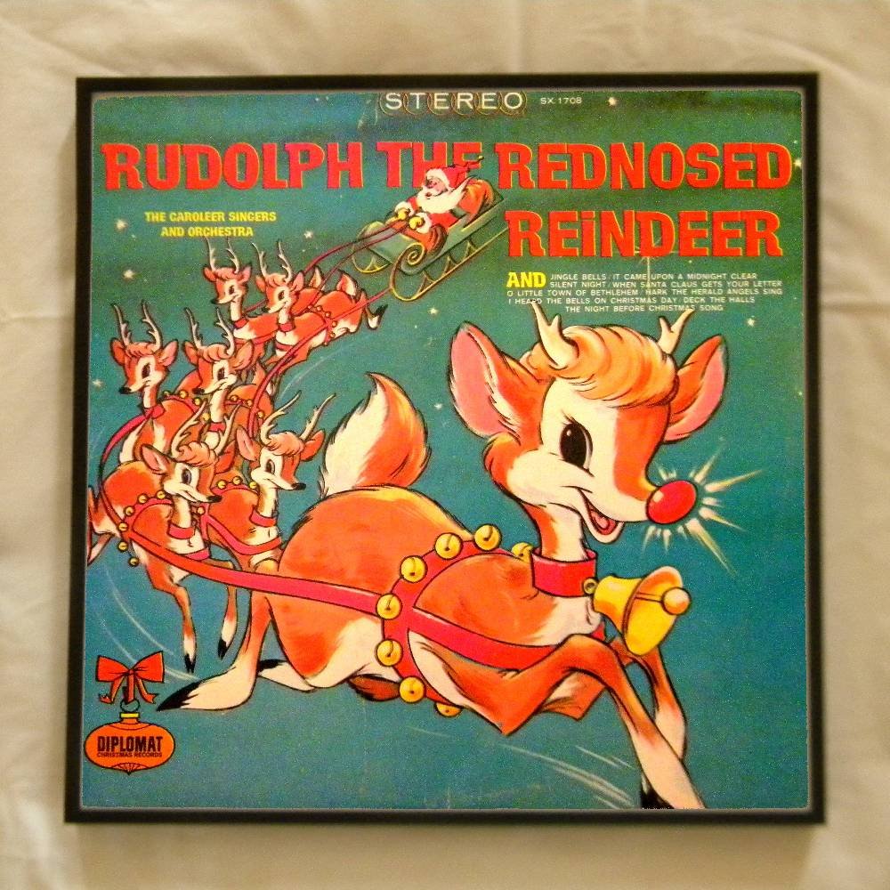 Framed Vintage Record Album - Rudolph the Rednosed Reindeer 0058