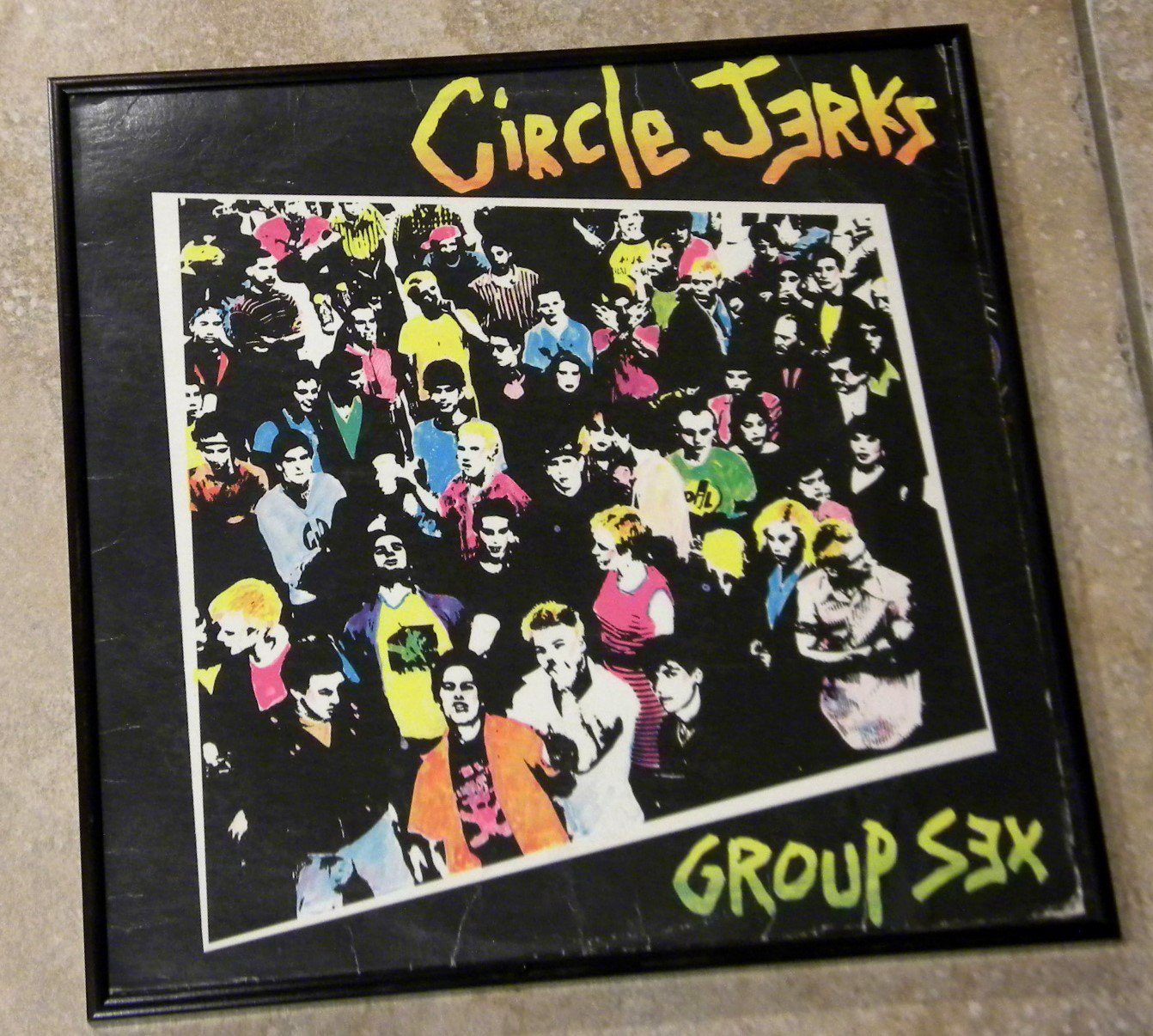 Group Sex Circle Jerks Framed Vintage Record Album Cover