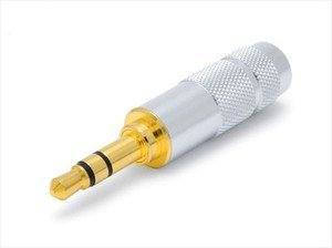 Oyaide P-3.5 G 3.5mm Stereo Mini Plug 90 degree Straight Jack Plug