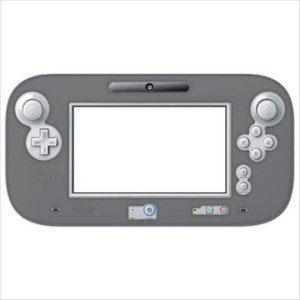 Nintendo Wii U Official Licensed Silicone Smooth Cover Jacket Clear Black