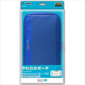 Nintendo Wii U Game Pad Official Licenced Hori Soft Pouch Blue