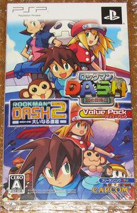 PSP Rockman Dash Rockman Dash 2 Value Pack JPN VER Used Excellent