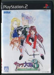 PS2 Sakura Taisen 3 Paris wa Moeteiru ka JPN VER Used Excellent Condition
