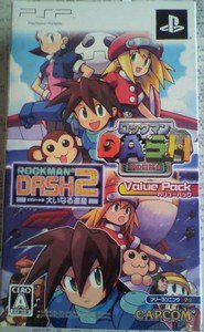 PSP Rockman Dash/Rockman Dash 2 Value Pack JPN VER Used Excellent Condition