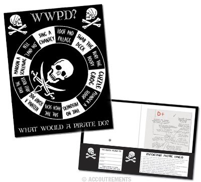 "What Would a Pirate Do" Spinner Folder