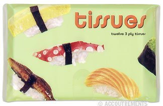 Sushi Print Tissue Cover