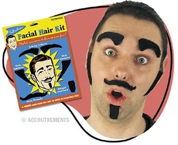 Adhesive Facial Hair Kit