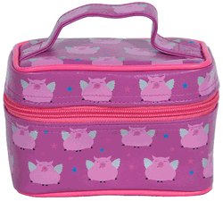 Purple Flying Pigs Train Case