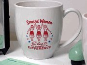 "Smart Women Elect To Make a Difference" Ceramic Mug