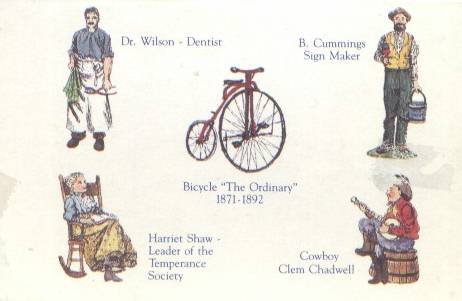 People of Liberty Falls Set, Includes Four People and a Bike, AH135