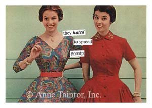"They Hated to Spread Gossip" Blank Card with Envelope