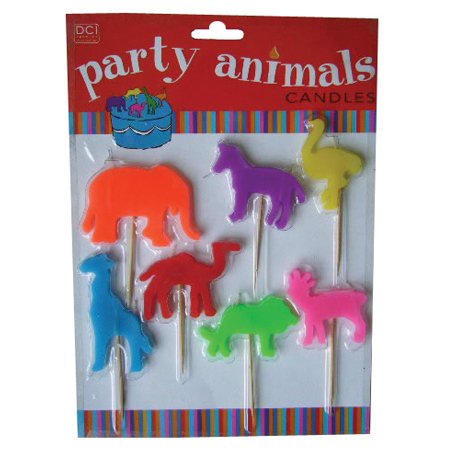 Set of Seven Animal Shaped Candles