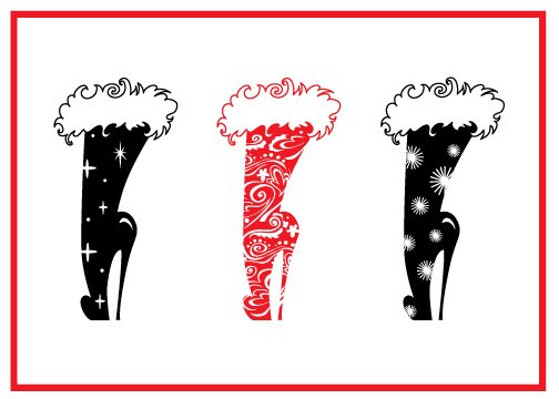 Sexy Christmas Boot Card