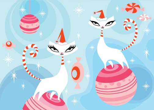Christmas Kitties Card