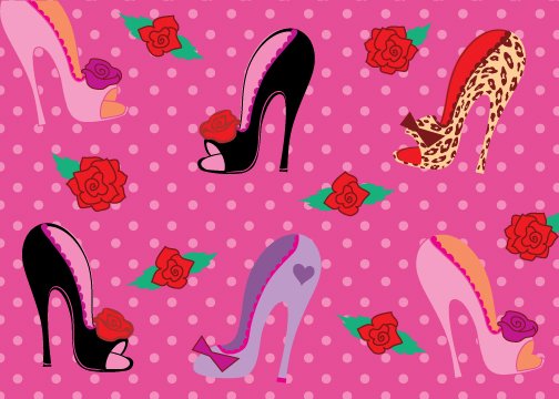 Pin Up Shoes Birthday Card