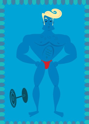 Hunky Hunk Birthday Card