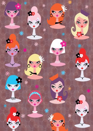 Dollies Blank Card