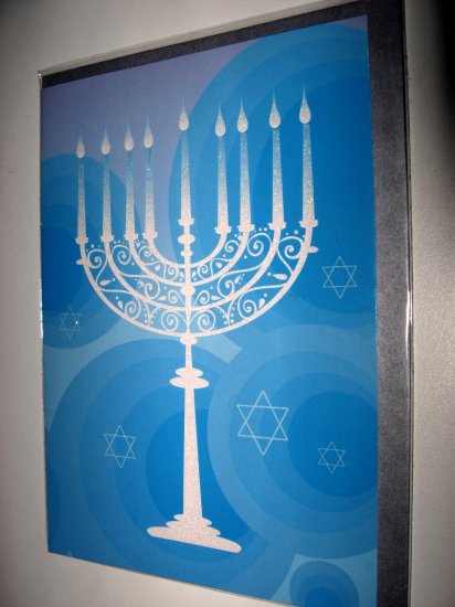 Glitter Hanukkah Card