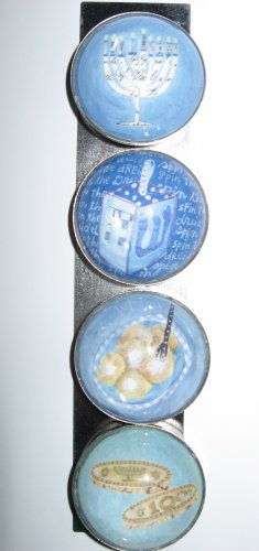 Set of Four Hanukkah Magnets