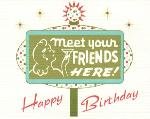 Happy Birthday Card ~ Road Sign