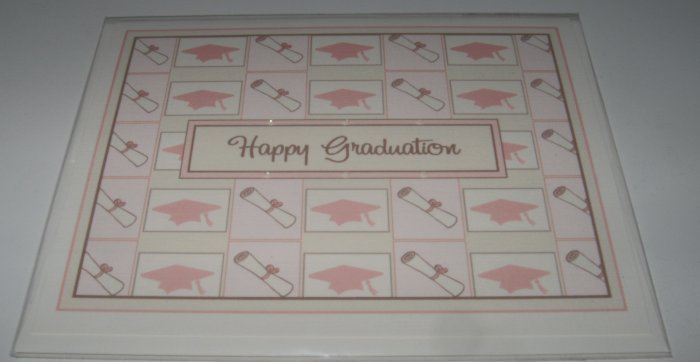 Graduation Card ~ Diplomas and Caps