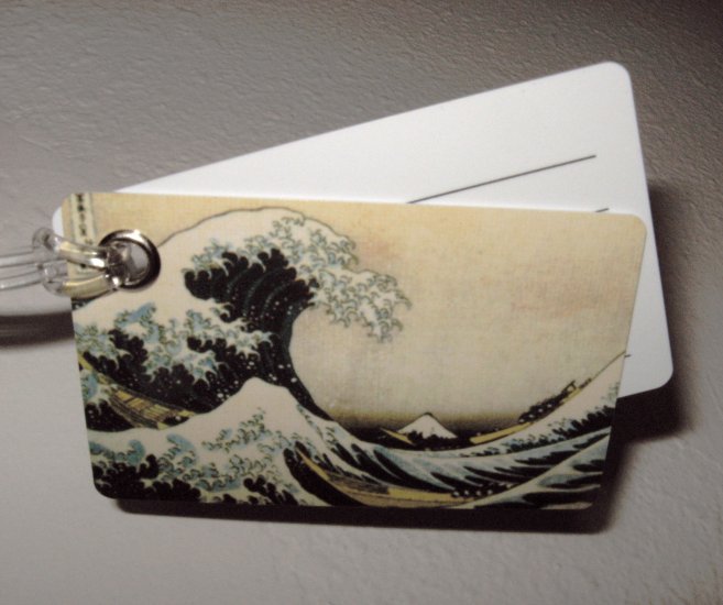 Double Sided Luggage Tag ~ The Wave