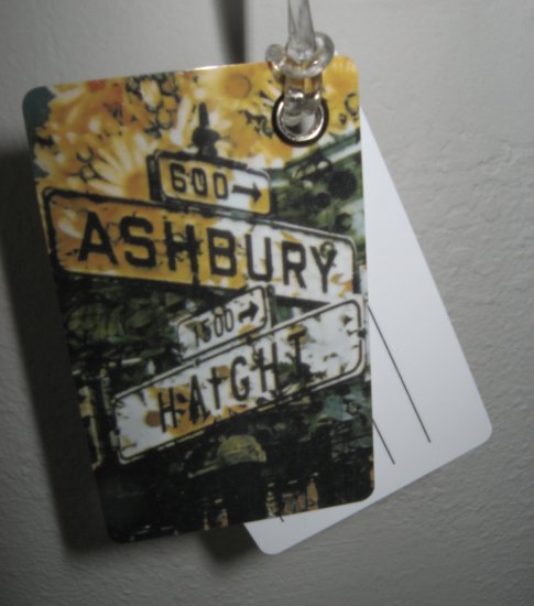 Double Sided Luggage Tag ~ Haight Ashbury Street Signs