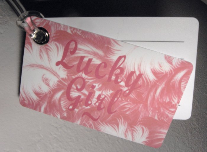 Double Sided Luggage Tag ~ "Lucky Girl" and Chorus Line