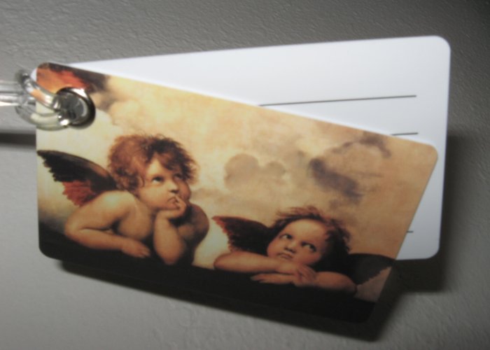 Double Sided Luggage Tag ~ Angels