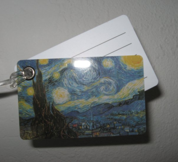 Double Sided Luggage Tag ~ Starry Night