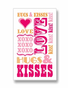 Mini Gift Card ~ Hug and Kisses