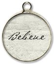 "Believe" Bubble Charm, Necklace Pendant