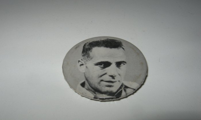 Vintage Humphrey Bogart Black and White Pin