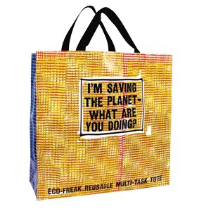 "I'm Saving the Planet What Are You Doing?" Shopper Tote