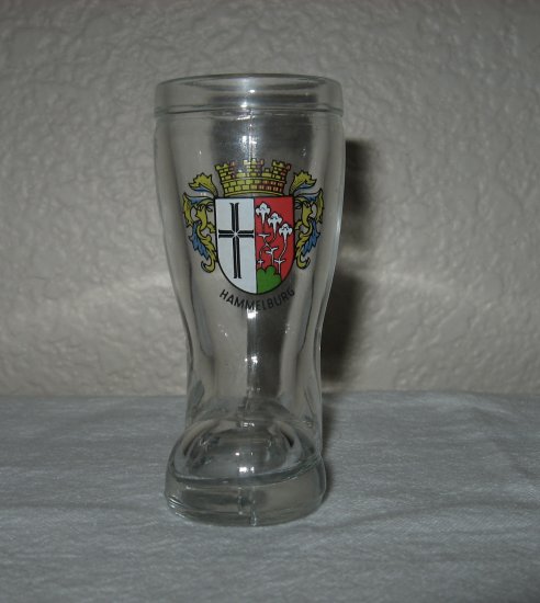 "Hammelburg" Seal Print on Clear Glass Boot
