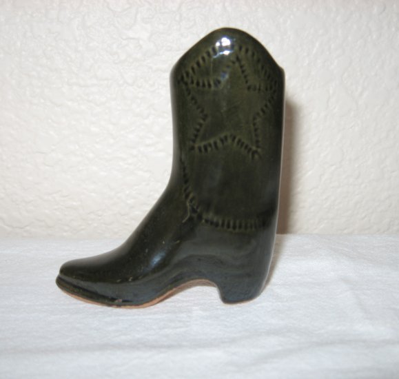 Dark Gray Colored Glass Boot