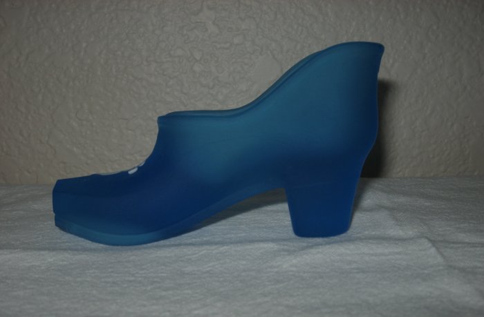 Westmoreland Frosted Royal Blue Hand Painted Shoe